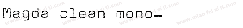 Magda clean mono字体转换